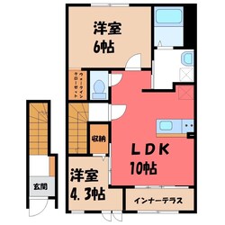 エスコルトの物件間取画像